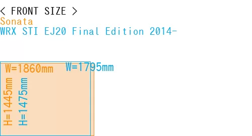 #Sonata + WRX STI EJ20 Final Edition 2014-